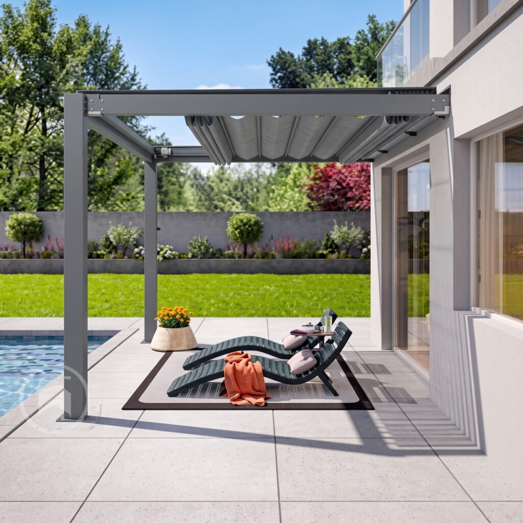 Pérgolas KVH y Laminado para jardín y exterior