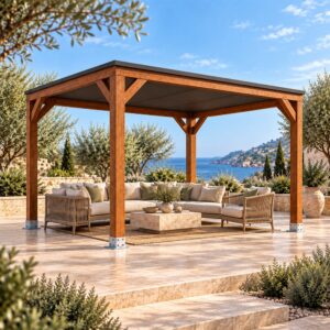Pérgola Laminada 3x3 Techada | Casetiva