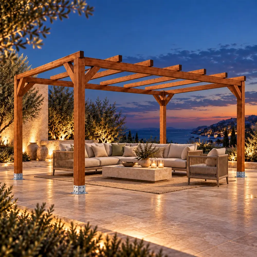 Pérgola madera 4x3 | Casetiva