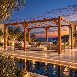Pérgola madera 6x4 Autoportante