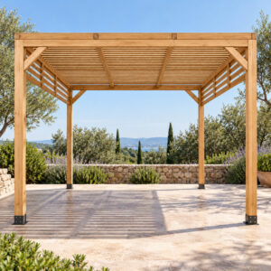 Pérgola maciza 3×3 Luz y Sombra | Casetiva