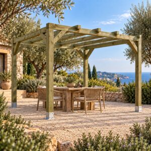 Pérgola maciza 4×3